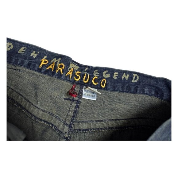 PARASUCO DENIM LEGEND Luxury Designer Distressed Denim Jeans Mens 36x32 - Picture 8 of 8